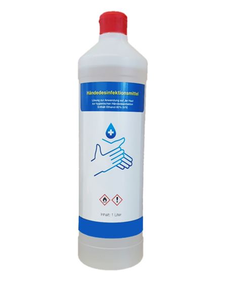 1 Liter Flasche Händedesinfektionsmittel zum Nachfüllen